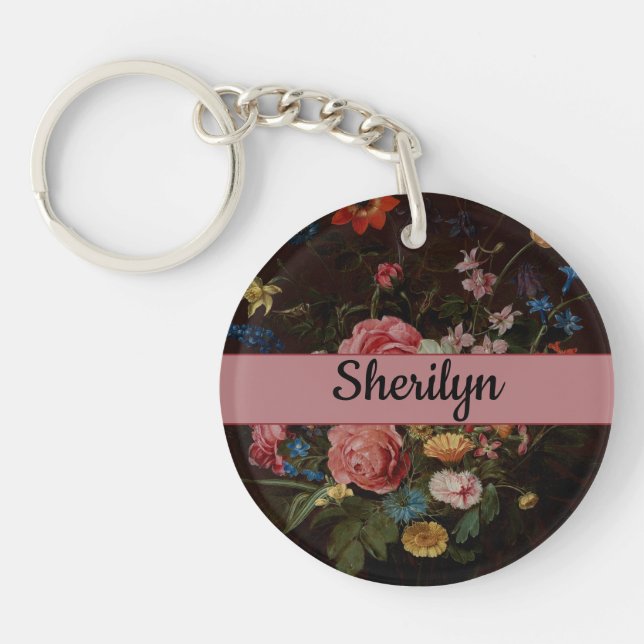 Clara  Peeters:  A Bouquet of Flowers - Key Ring (Front)