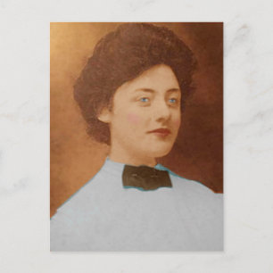 Clara Sage Talla Johnson 1909 portrait postcard