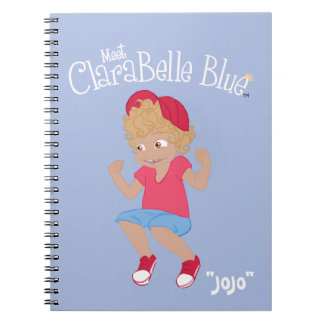 ClaraBelle Blue Spiral Notebook - "JoJo" (Blue)