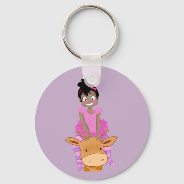 ClaraBelle & Ford Keychain (Lavender) (Front)