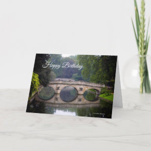 Clare College Bridge, Cambridge Birthday Card