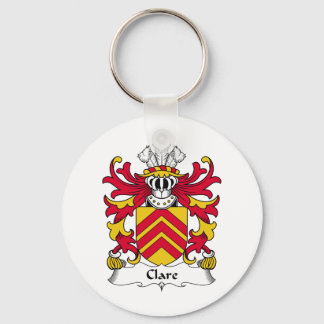 Clare Family Crest Key Ring