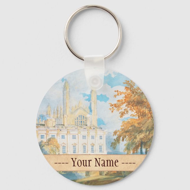 Clare Hall and King’s College Chapel, Cambridge, Key Ring (Front)