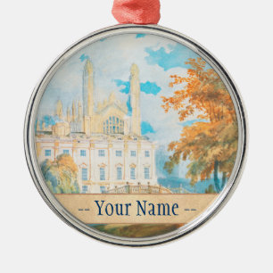 Clare Hall and King’s College Chapel, Cambridge, Metal Tree Decoration