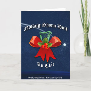 Clare Irish Christmas Card - Nollaig Shona Duit