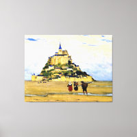 Clarence Gagnon art, Mont-Saint Michel, Morning