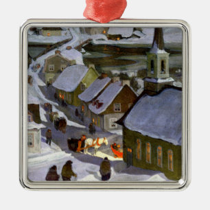 Clarence Gagnon - Midnight Mass Metal Tree Decoration