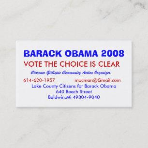 Clarence Gillispie, Community Acti... - Customised Business Card