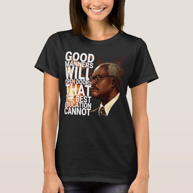 Clarence Thomas Created Equal Quotes Justice T-Shirt (Front)