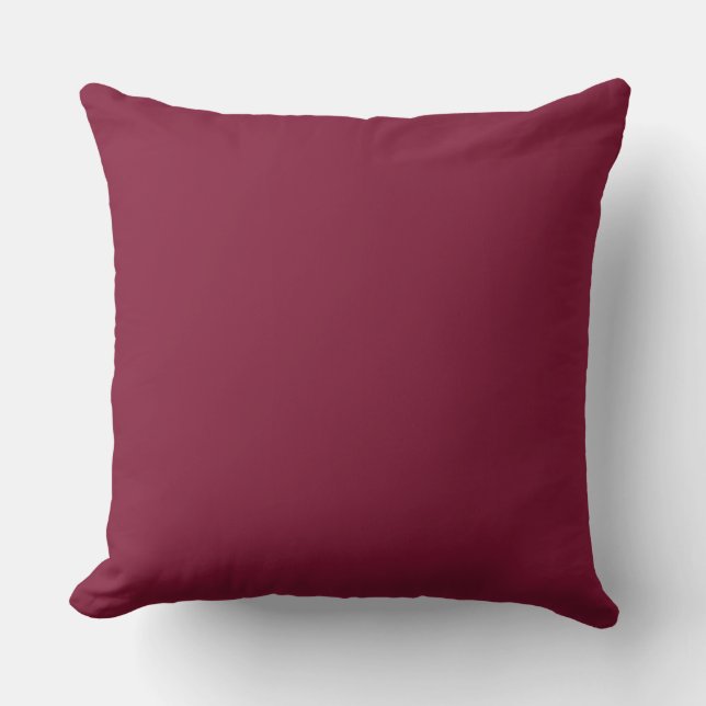 Claret Solid Colour Background Cushion (Front)