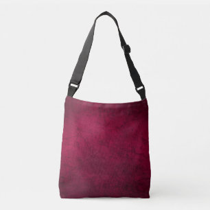 Claret Solid Plain Colour Crossbody Bag