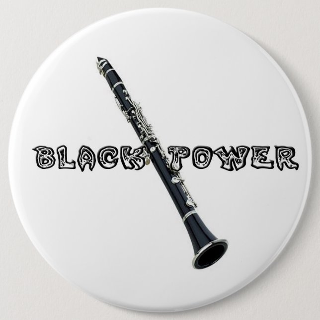 Clarinet 6 Cm Round Badge (Front)
