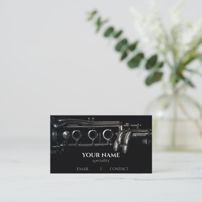 Clarinet Business Card (Standing Front)