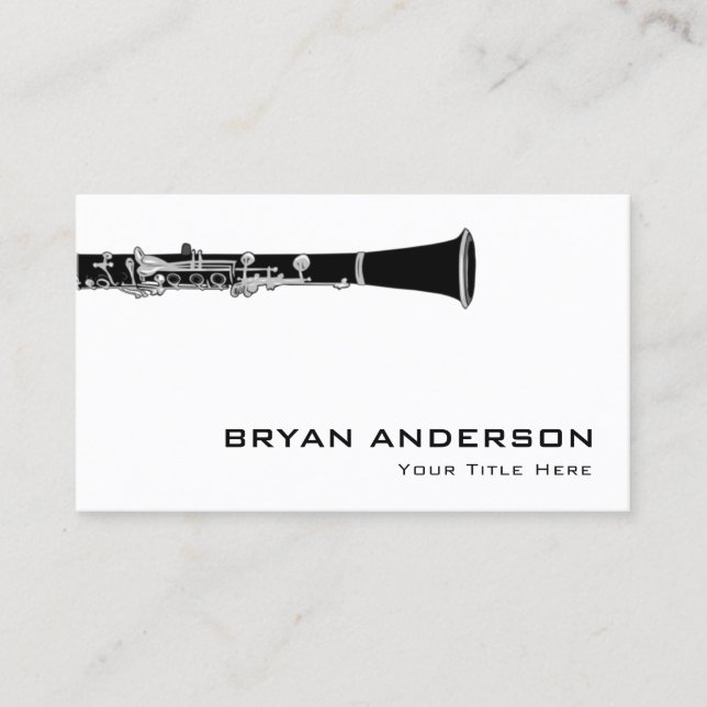 Clarinet Business Card (Front)