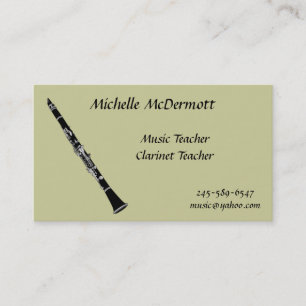 Clarinet Business Card
