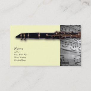 Clarinet Business Card for ClarinetCentral.com