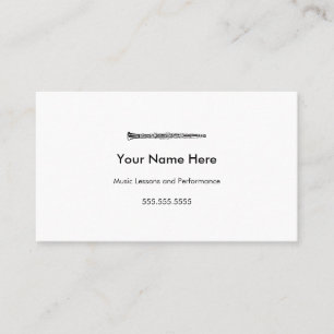 Clarinet Business Cards