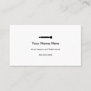 Clarinet Business Cards #2