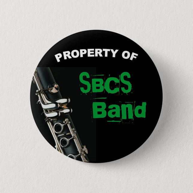 Clarinet Button for Band (Front)