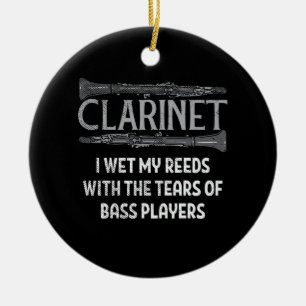 Clarinet Ceramic Tree Decoration
