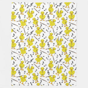 Clarinet Chick Clarinets Music Notes  Fleece Blank Blanket