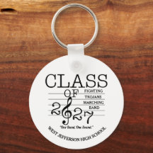 CLARINET Class of 2027 Marching Band Keychain