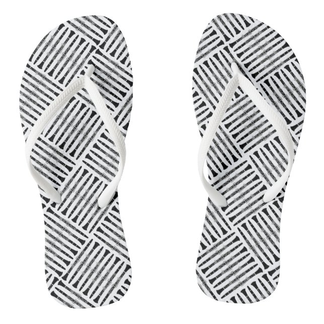 Clarinet Crosshatch Pattern Jandals (Footbed)