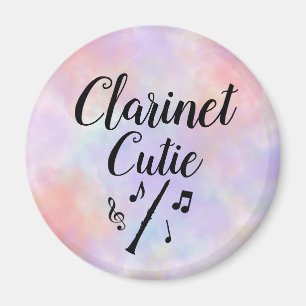 Clarinet Cutie Watercolor Music Magnet