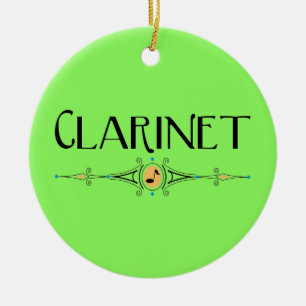 Clarinet Decorative Line Ceramic Tree Decoration