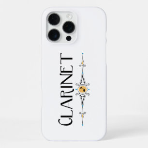 Clarinet Decorative Line iPhone 16 Pro Max Case