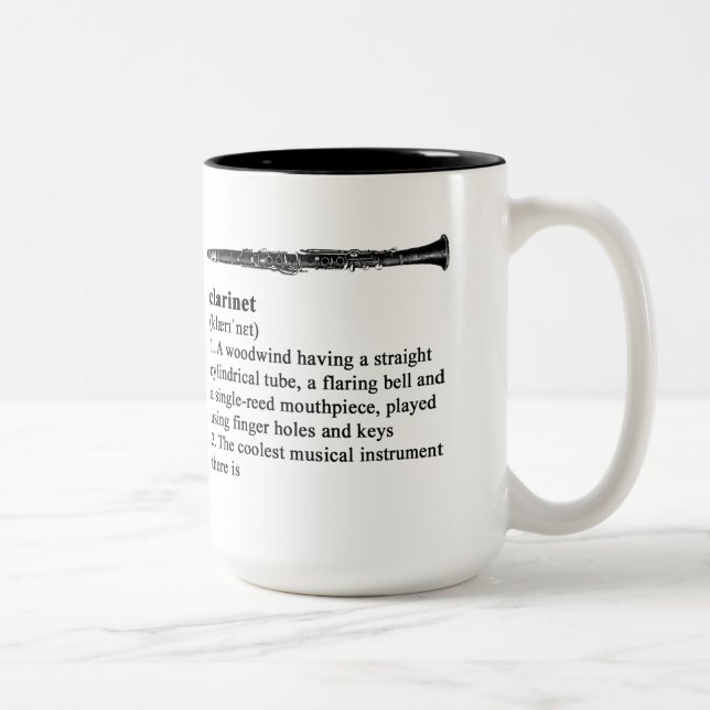Clarinet defined Two-Tone coffee mug (Right)