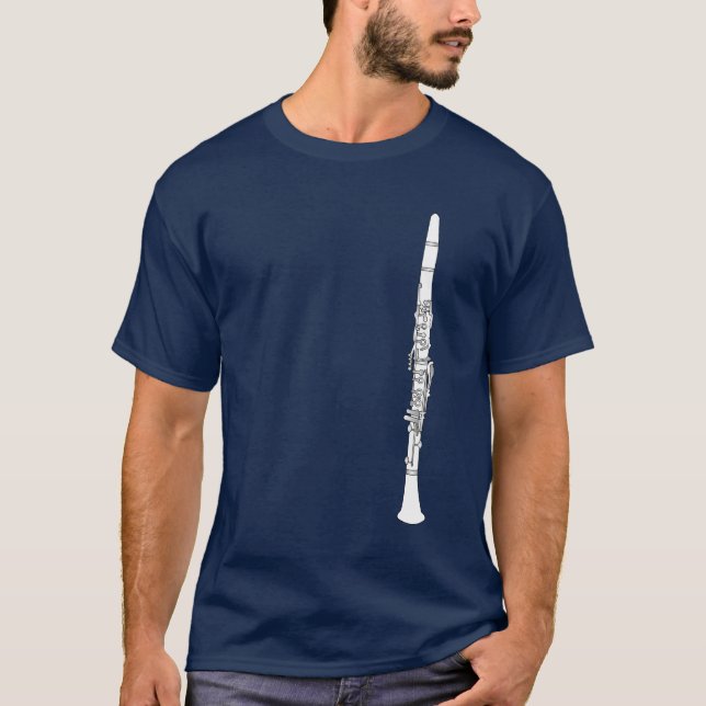 Clarinet Drawing T-Shirt (Front)