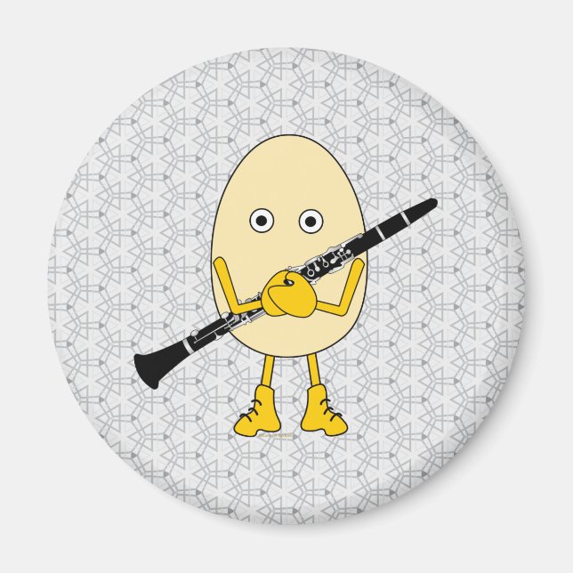 Clarinet Egghead Magnet (Front)