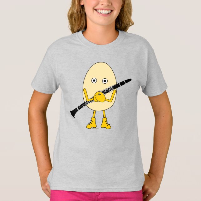 Clarinet Egghead T-Shirt (Front)