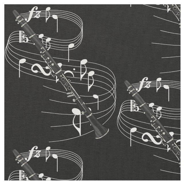 Clarinet Fabric - Dark (Close Up)