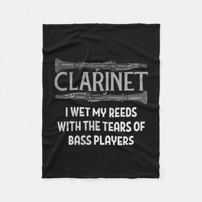 Clarinet Fleece Blanket (Front)