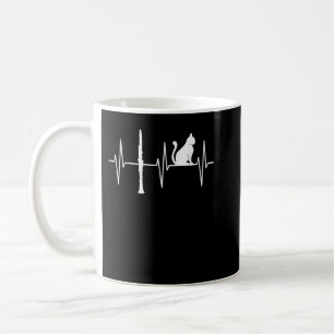 Clarinet Funny Cat Lover Clarinetist Clarinet Play Coffee Mug