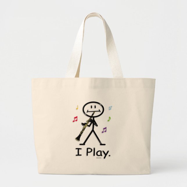 Clarinet Large Tote Bag (Front)