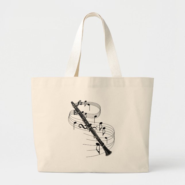 Clarinet Large Tote Bag (Front)