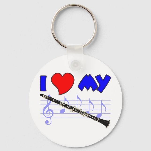 Clarinet Love Key Ring (Front)