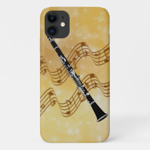 Clarinet, magical musical moment, golden design Case-Mate iPhone case