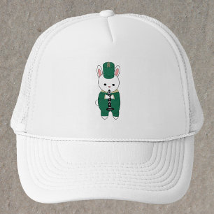 Clarinet Marching Band Rabbit Green Gold Trucker Hat