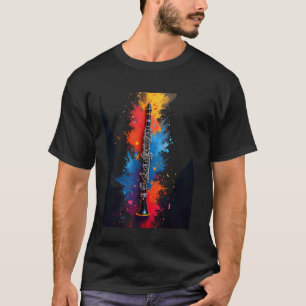 Clarinet Music Art T-Shirt