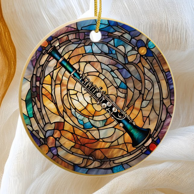 Clarinet Music Instrument Ceramic Tree Decoration (Creator Uploaded)