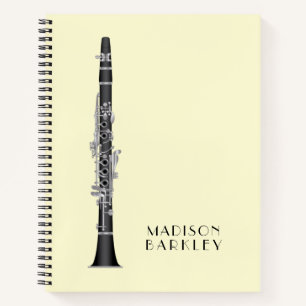 Clarinet Music Teacher Band Musician Notebook