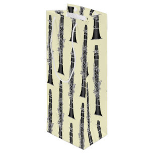 Clarinet Music Teacher Band Musician Wine Gift Bag