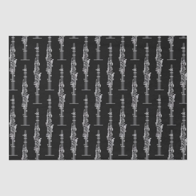 Clarinet Music Teacher Tissue Paper (Front)