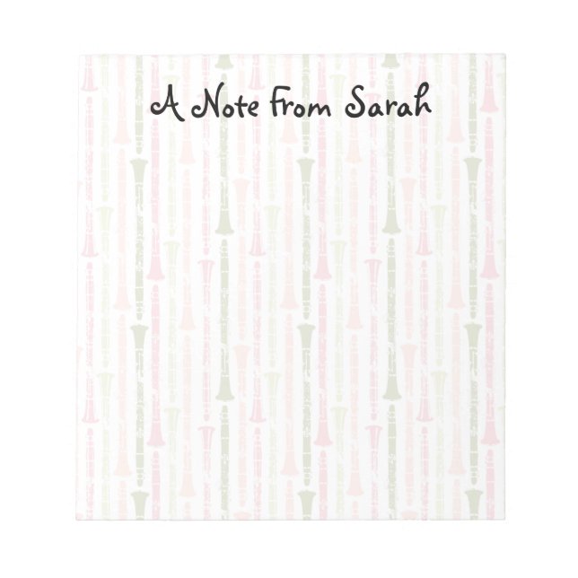 Clarinet Notepad (Front)