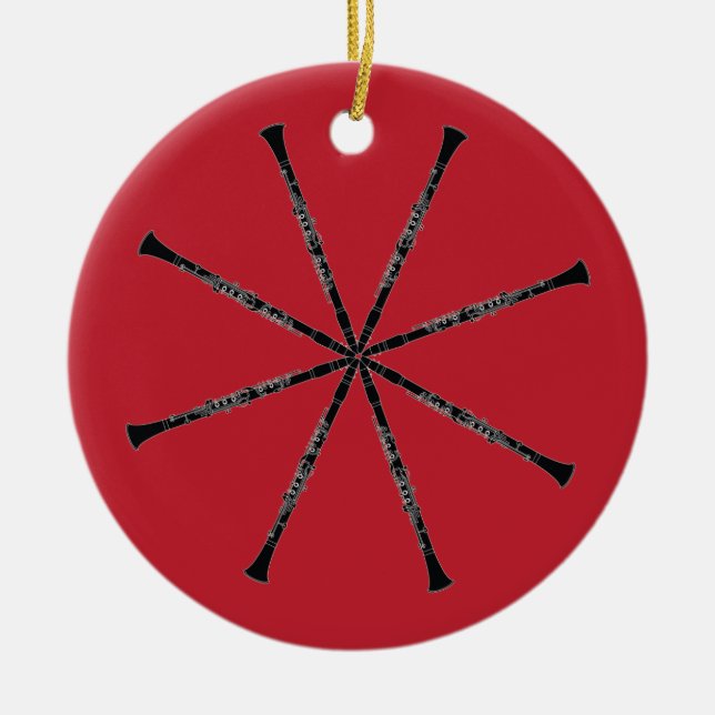 Clarinet Ornament (Front)