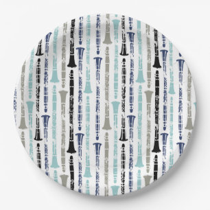 Clarinet Pattern Paper Plate